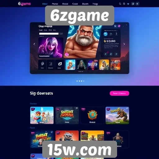 Análise da interface do usuário do site 6zgame